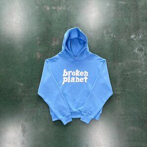 Broken Planet Planet Alphabet Sweat Shirt Baby Blue